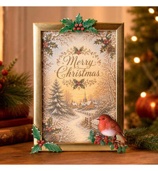 Katy Sue Designs, Cosmic Shimmer muotti Winter Robin