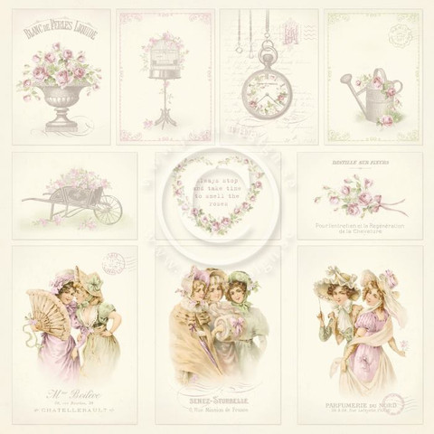 Pion Design Where the Roses Grow skräppipaperi Images From The Past