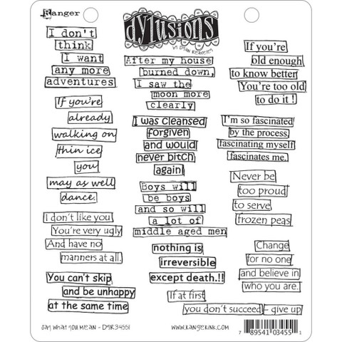 Dylusions teksitleimasimet Say What You Mean