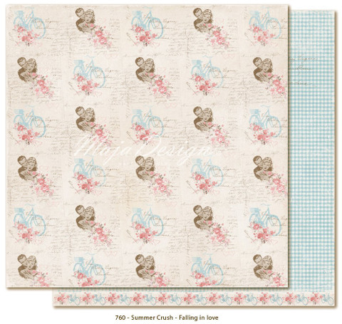 Maja Design Summer Crush Falling in Love -skräppipaperi