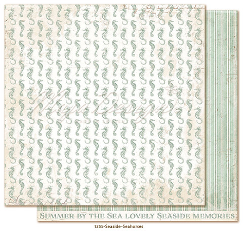  Maja Design Seaside skräppipaperi Seahorses