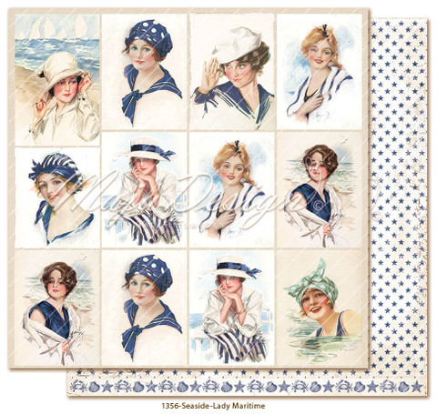  Maja Design Seaside skräppipaperi Lady Maritime