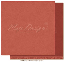  Maja Design Monochromes, Shades of Nostalgia skräppipaperi Light red