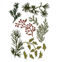 Sizzix Tim Holtz stanssi Holiday Greens, Mini 