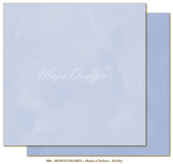 Maja Design Monochromes Shades of Sofiero skräppipaperi, sävy Air/Sky