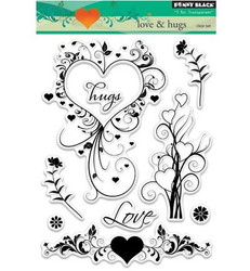 Penny Black love & hugs leimasinsetti, II-LAATU