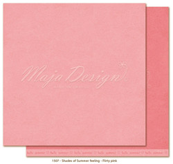 Maja Design Monochromes, Shades of Summer Feeling skräppipaperi Flirty pink