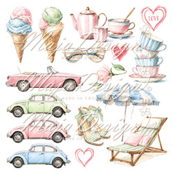 Maja Design Summer Feeling -paperipakkaus, 6