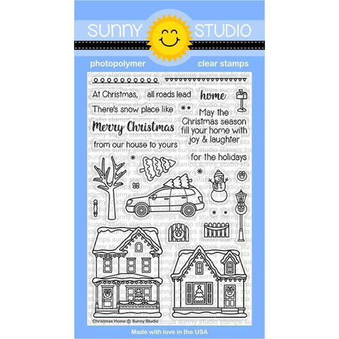 Sunny Studio Stamps leimasinsetti Christmas Home