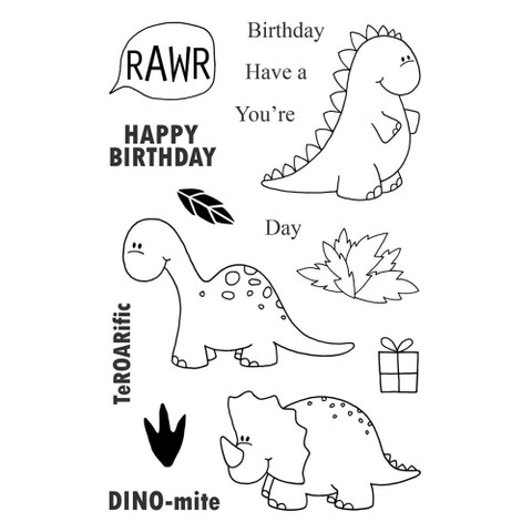Jane's Doodles DINOmite -leimasinsetti