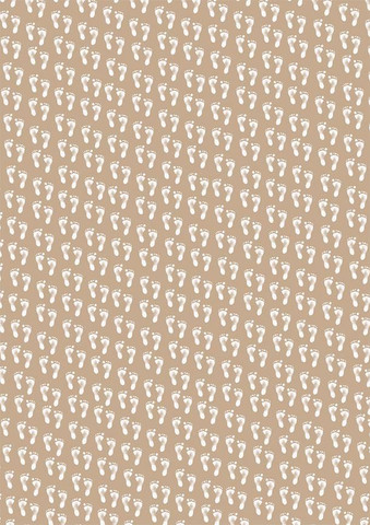 Reprint kartonki Vintage Beige Baby Feet