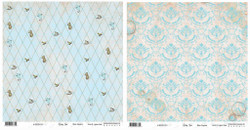 Riddersholm Design skräppipaperi Blue Square