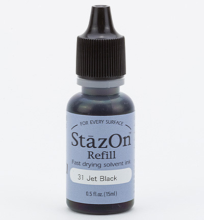StazOn täyttöpullo, sävy Jet Black
