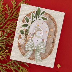 Spellbinders Rosie's Studio -tarrat Sleigh Bells Ring, Clear Foliage