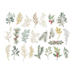 Spellbinders Rosie's Studio -tarrat Sleigh Bells Ring, Clear Foliage