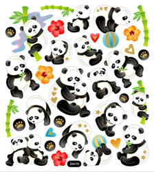 Sticker King tarrat Pandas