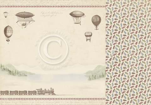 Pion Design The World Awaits skräppipaperi Wanderlust