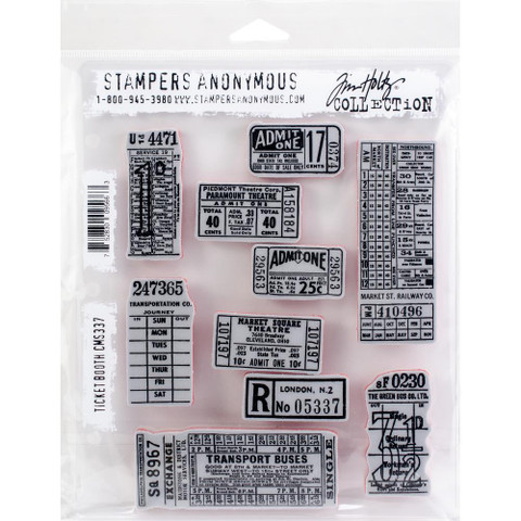 Stampers Anonymous, Tim Holtz leimasinsetti Ticket Booth