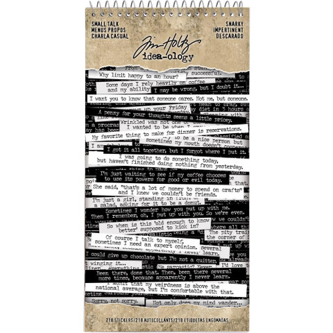 Tim Holtz Idea-ology Small Talk Snarky -tarrakirja