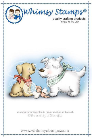 Whimsy Stamps Doggie Gift -leimasin