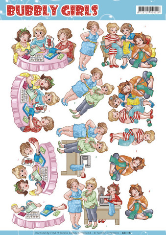 Yvonne Creations Bubbly Girls Crafting 3D-kuvat