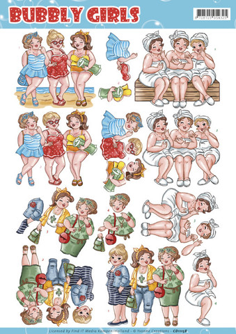 Yvonne Creations Bubbly Girls Having Fun 3D-kuvat