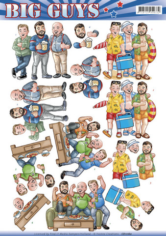 Yvonne Creations Big Guys Hanging Out 3D-kuvat