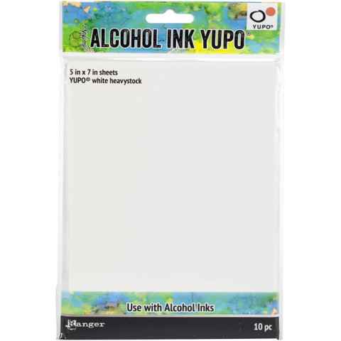 Tim Holtz Alcohol Ink White Yupo -paperi, muovipaperi, 5