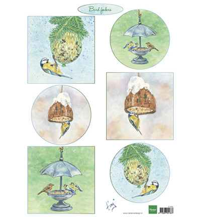 Marianne Design Tiny's Bird Feeding -korttikuvat