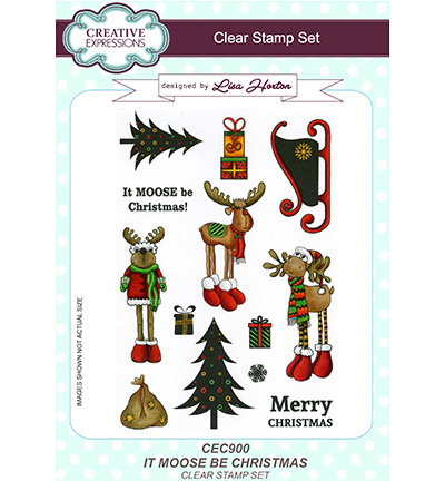 Creative Expressions leimasinsetti It Moose Be Christmas