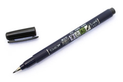 Tombow Fudenosuke Brush -kynä, hard, musta