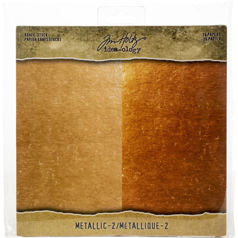 Tim Holtz Idea-Ology paperikko Kraft Metallic Rose Gold / Copper
