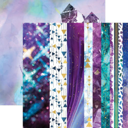 Paper House Stargazer skräppipaperi Ultra Violet, foiled