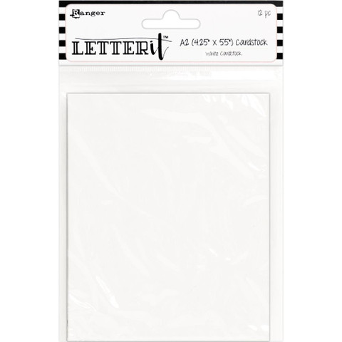 Ranger Letter It -kartonki, valkoinen, A2