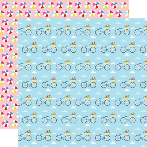 Echo Park I Love Summer skräppipaperi Beach Cruising