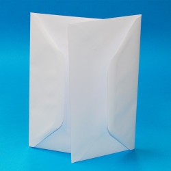 Valkoinen kirjekuori, 50 kpl, pitkä DL