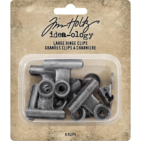 Tim Holtz Idea-Ology Metal Hinge Clip Large, klipsit