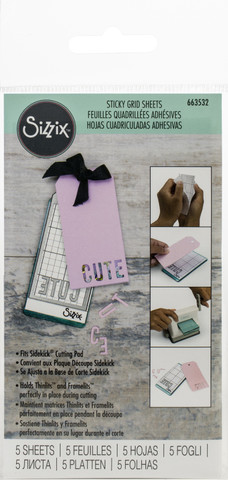 Sizzix Sidekick Sticky Grid -arkit, 5 kpl
