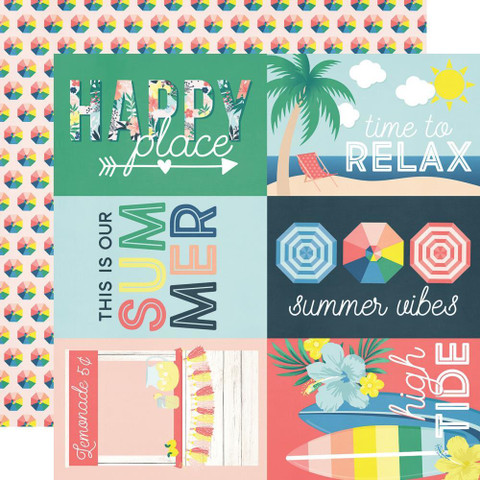 Simple Stories Sunshine & Blue Skies skräppipaperi 4x6 Elements