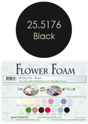 Leane Creatief Flower Foam -softislevy kukkien tekoon, black