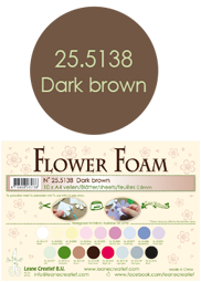 Leane Creatief Flower Foam -softislevy kukkien tekoon, dark brown