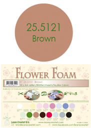 Leane Creatief Flower Foam -softislevy kukkien tekoon, brown
