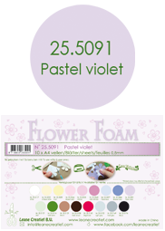 Leane Creatief Flower Foam -softislevy kukkien tekoon, pastel violet