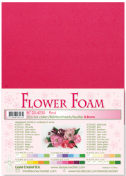 Leane Creatief Flower Foam -softislevy kukkien tekoon, red