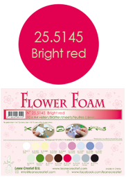 Leane Creatief Flower Foam -softislevy kukkien tekoon, bright red