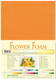 Leane Creatief Flower Foam -softislevy kukkien tekoon, orange
