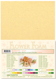Leane Creatief Flower Foam -softislevy kukkien tekoon, beige