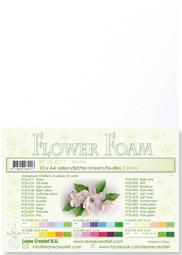 Leane Creatief Flower Foam -softislevy kukkien tekoon, white
