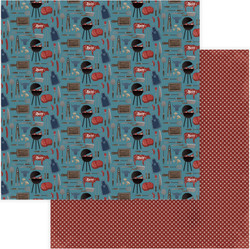 PhotoPlay Best Dad Ever skräppipaperi Grill Master