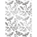 Gemini Foil Stamp Die -kuviolevy Beautiful Butterflies Background